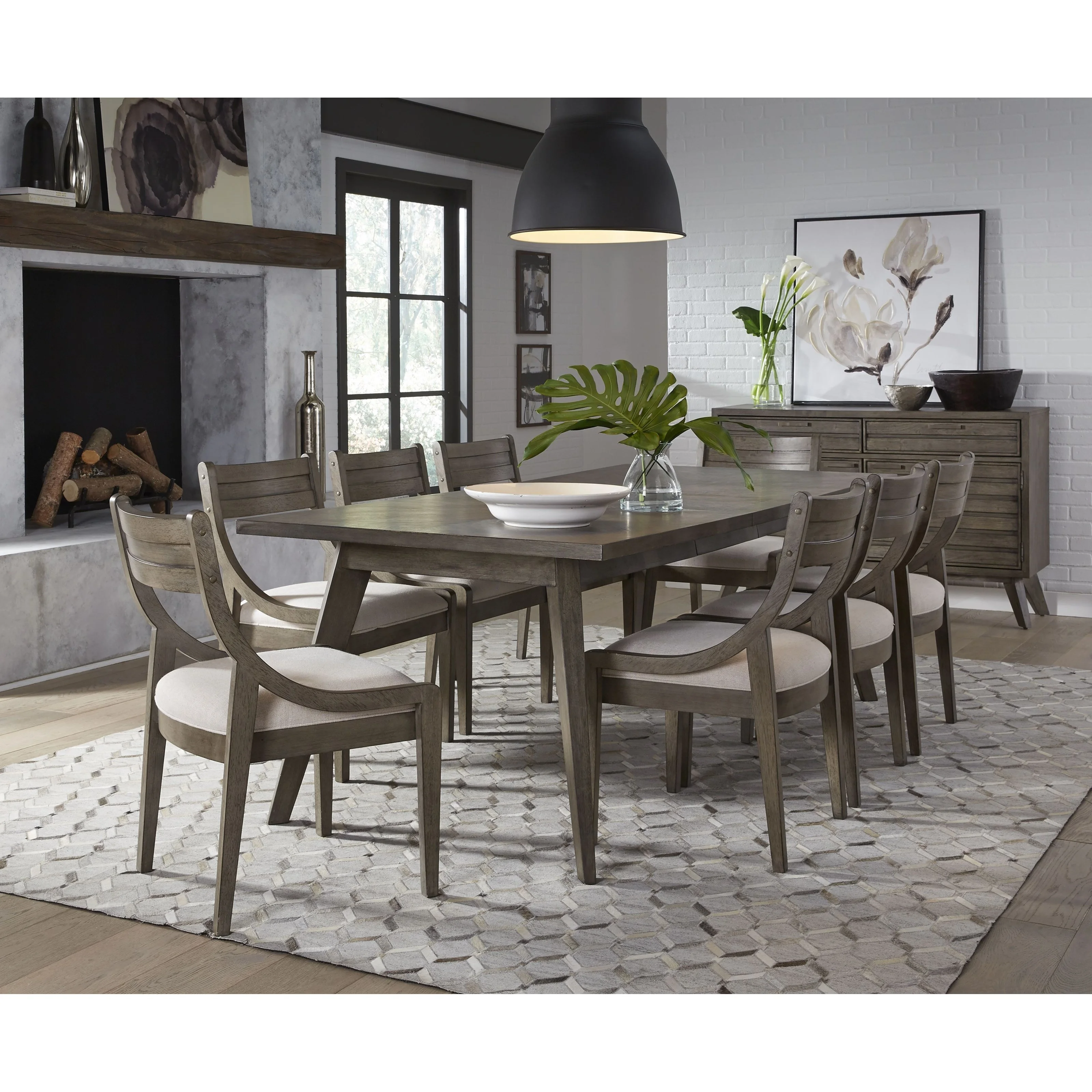 Legacy Classic Greystone 9740151x1+9740121x1+9740140x8 Formal Dining